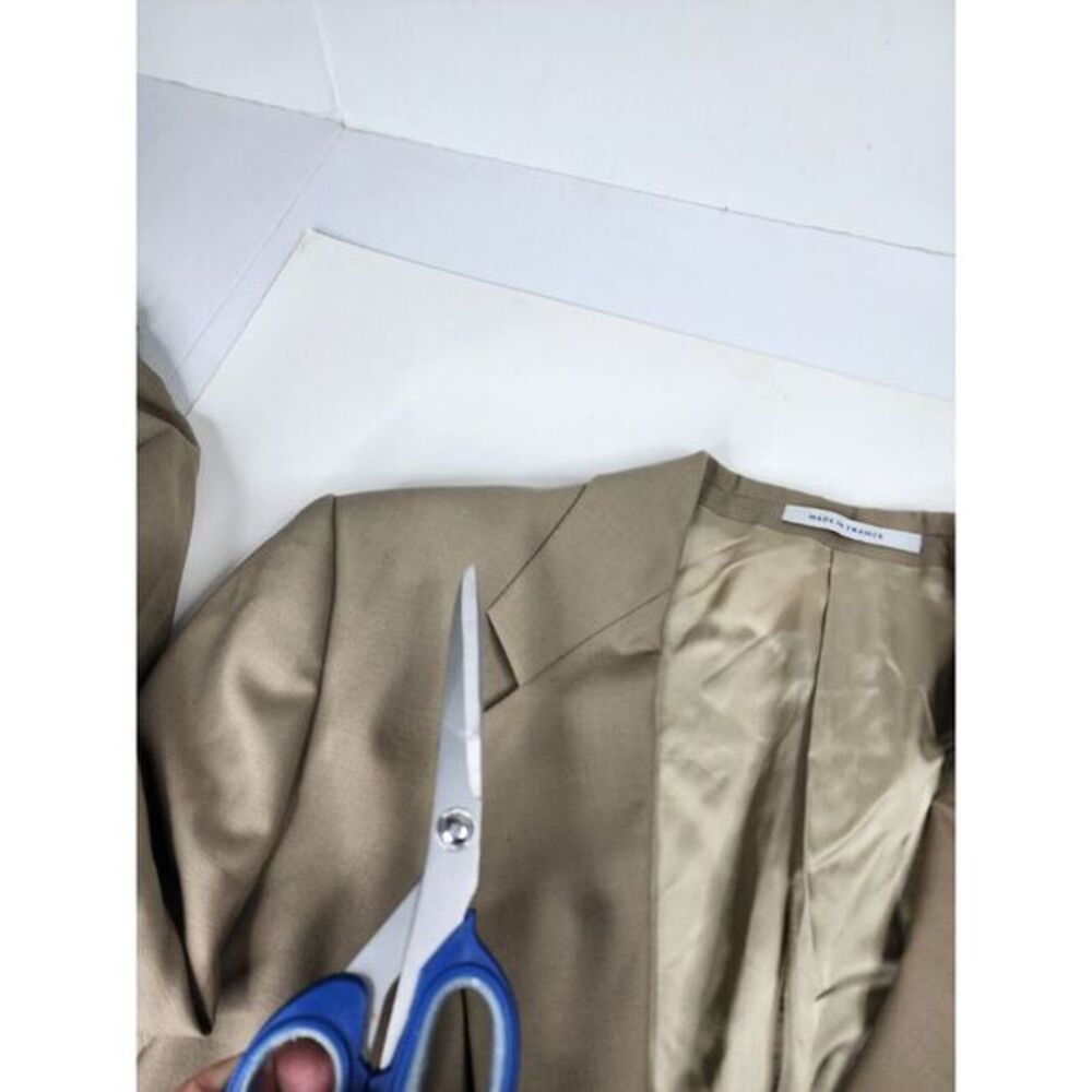 YSL Yves Saint Laurent Men Surgical Cuff Blazer Brown Jacket‎ 38 Made In France - Picture 11 of 16